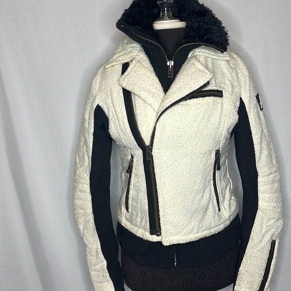 Sportswear of Sweden cream black biker ski jacket - Picture 3 of 16